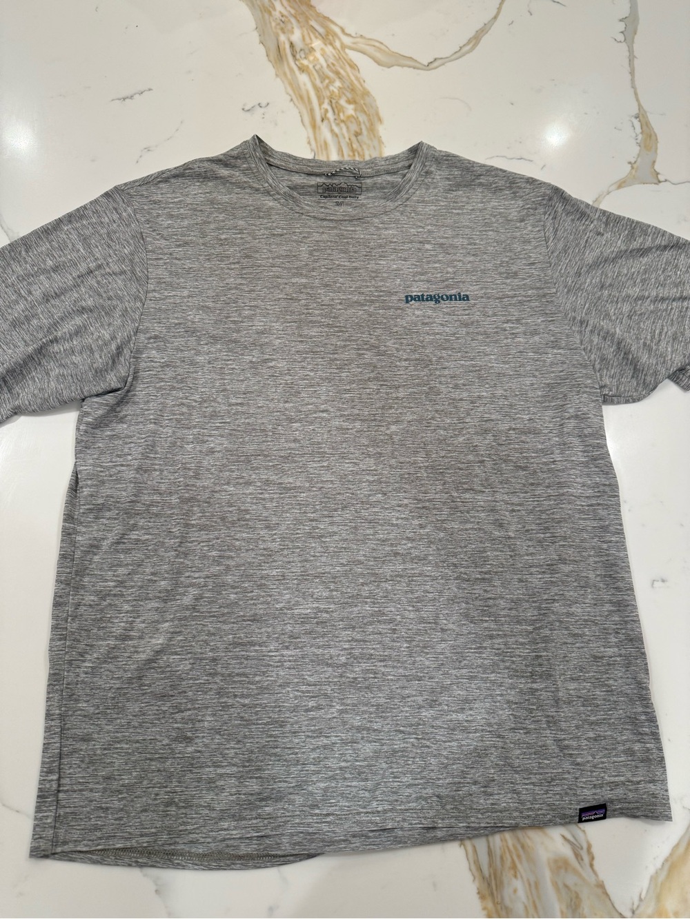Patagonia Heather Gray Capilene Cool Daily Tee - Picture 5 of 7